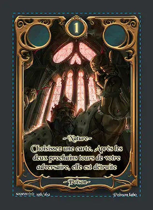 Carte Safir - Poison - Saison 2 ED1 Forteresse Azur