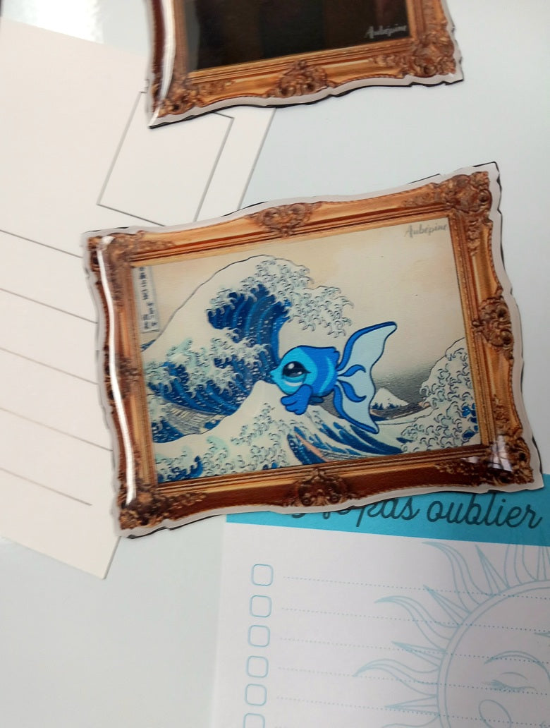 Magnet tableau LPS "La Grande Vague de Kanagawa"