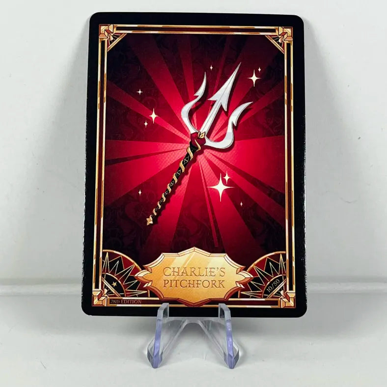 Hazbin Hotel Card 10/50: CHARLIE'S PITCHFORK