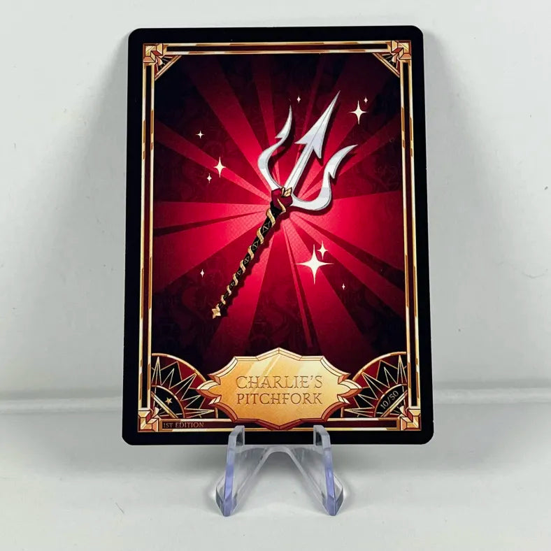 Hazbin Hotel Card 10/50: CHARLIE'S PITCHFORK