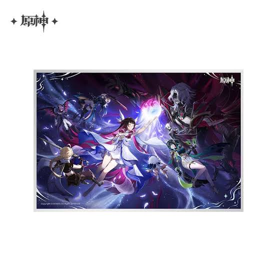 Genshin Impact Acrylic Poster: An Elegy for Faded Moonlight