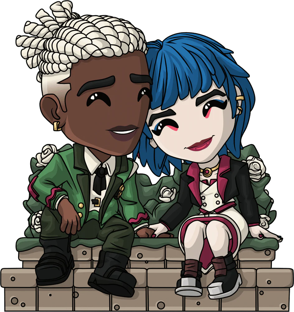 Youtooz Ekko and Powder Figure