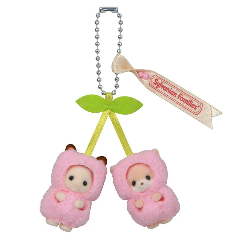 Sylvanian Families : Porte-clés Baby Bunny & Fennec Cherry