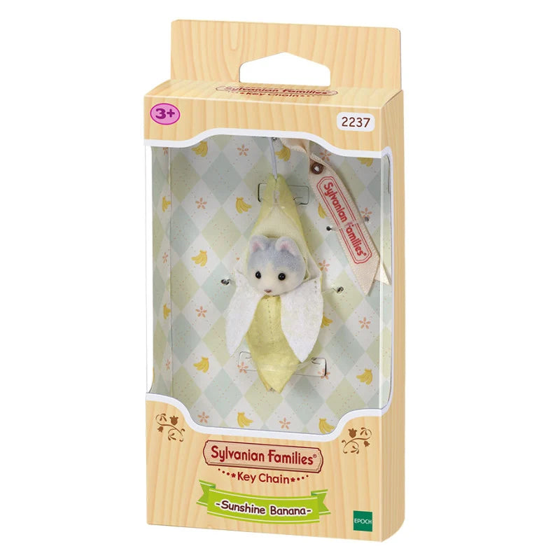 Sylvanian Families : Porte-clés Baby Husky Banana