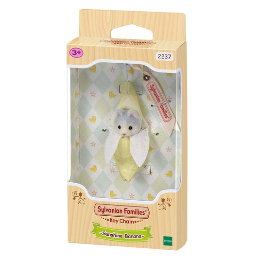Sylvanian Families : Porte-clés Baby Husky Banana
