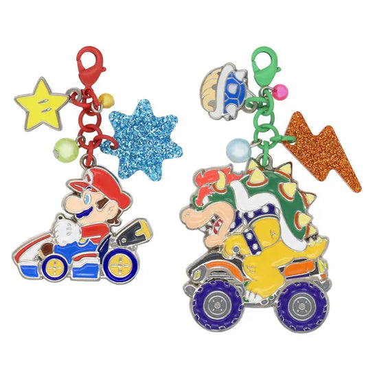 Set 2 Porte-clés Mario Kart 25e Anniversaire Super Nintendo World USJ