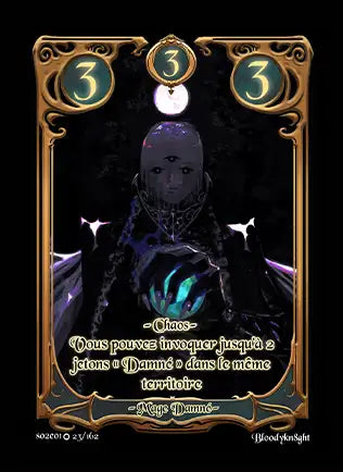 Carte Safir - Mage Damné - Saison 2 ED1 Forteresse Azur