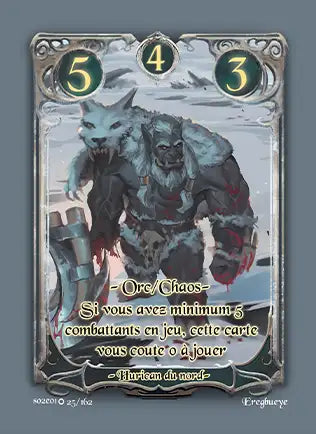 Carte Safir - Hurican du nord - Saison 2 ED1 Forteresse Azur