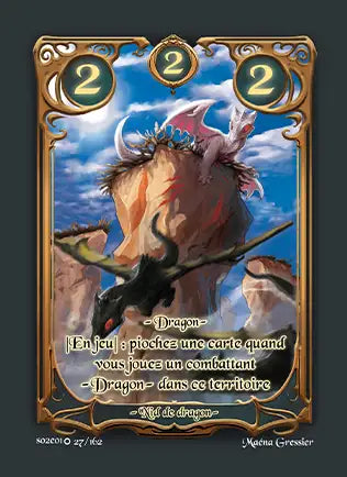 Carte Safir - Nid de Dragon - Saison 2 ED1 Forteresse Azur