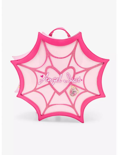 Hazbin Hotel Angel Dust Toile d'Araignée Pin Collector Mini Sac à dos