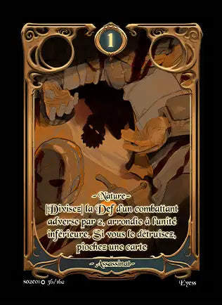 Carte Safir - Assassinat - Saison 2 ED1 Forteresse Azur