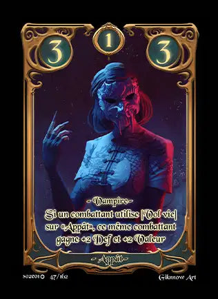 Carte Safir - Appât - Saison 2 ED1 Forteresse Azur
