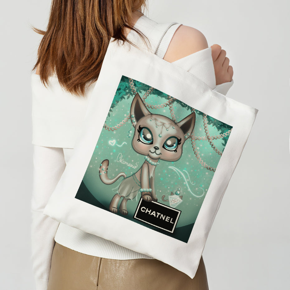 Précommande : Tote bag imprimé LPS Chat-nel