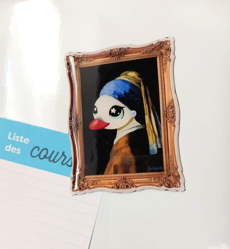 Magnet tableau LPS "La Jeune Fille à la perle"