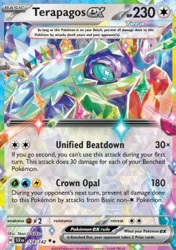 Carte Pokémon Terapagos Ex Couronne Stellaire