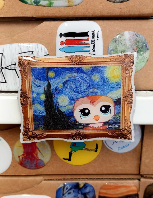 Magnet tableau LPS "La Nuit Étoilée"