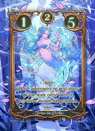 Carte Safir - Sirène des Forêts - Saison 2 ED1 Forteresse Azur