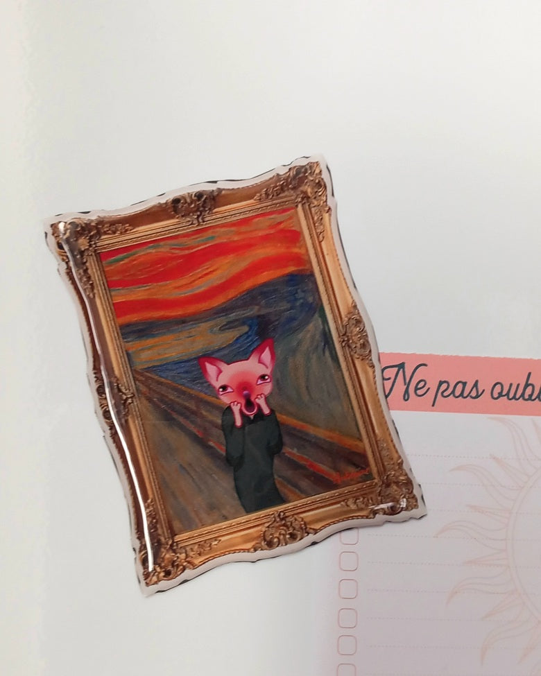 Magnet tableau LPS "Le Cri"