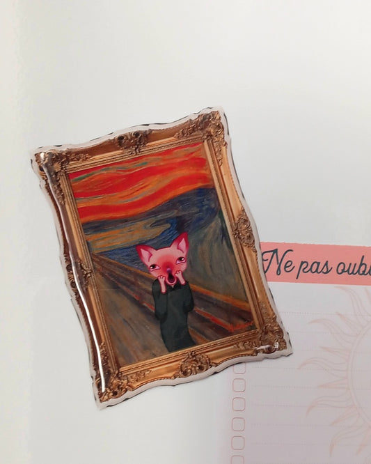 Magnet tableau LPS "Le Cri"