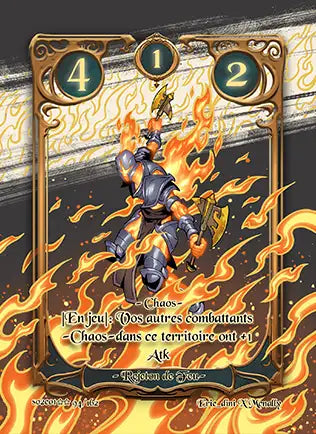 Carte Safir - Rejeton de feu - Saison 2 ED1 Forteresse Azur