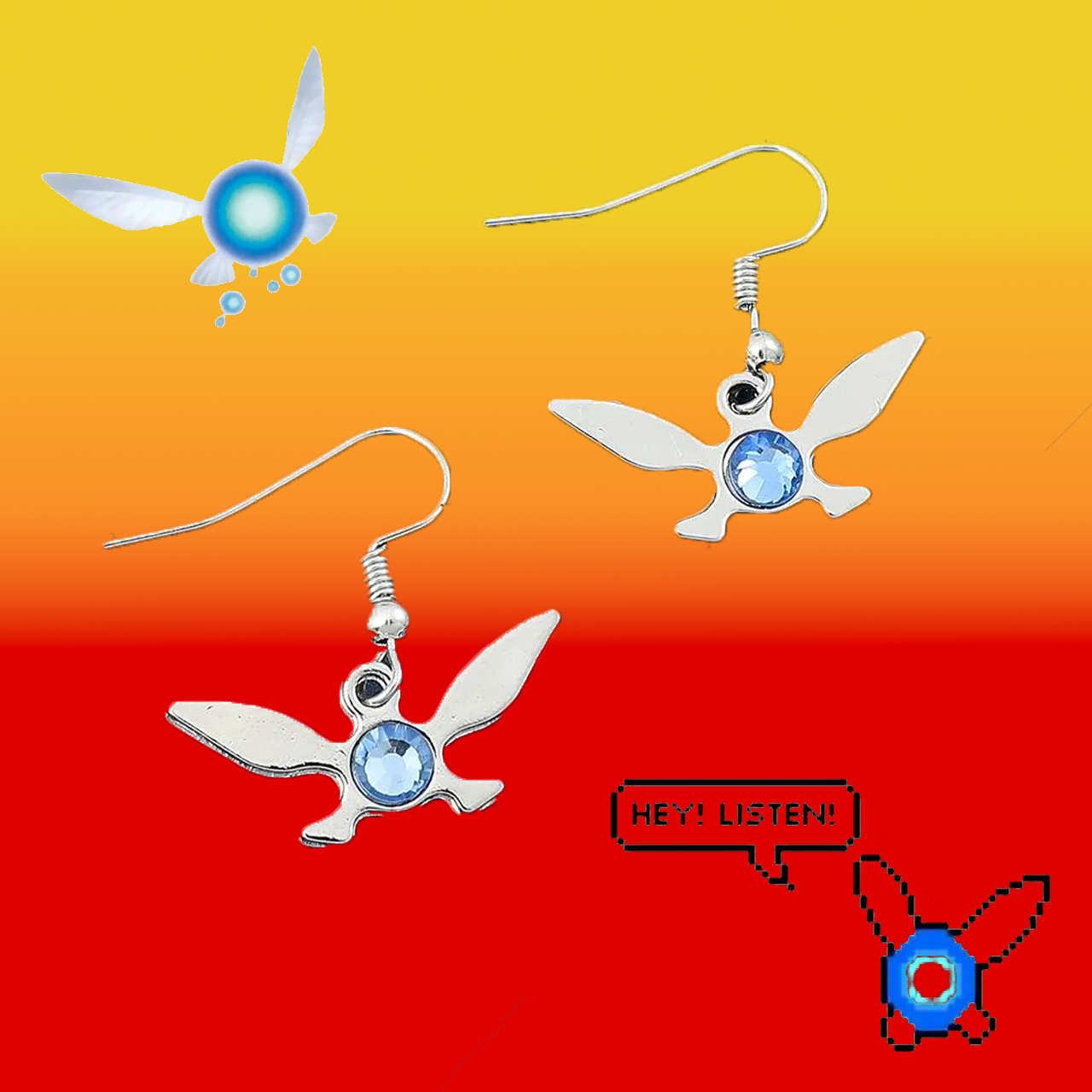 Boucles d'oreilles Zelda Navi