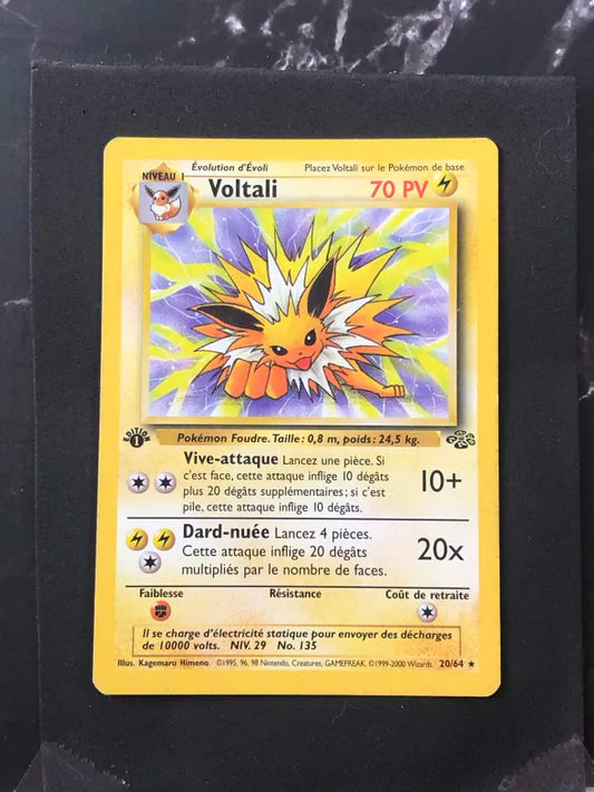 Carte Pokémon Voltali Jungle 1ère édition