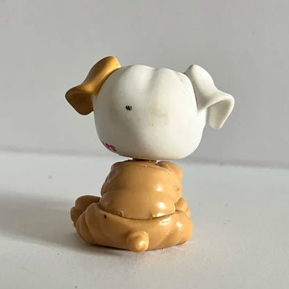 Littlest Pet Shop Bulldog Mom and Baby Figure #3587 #3588