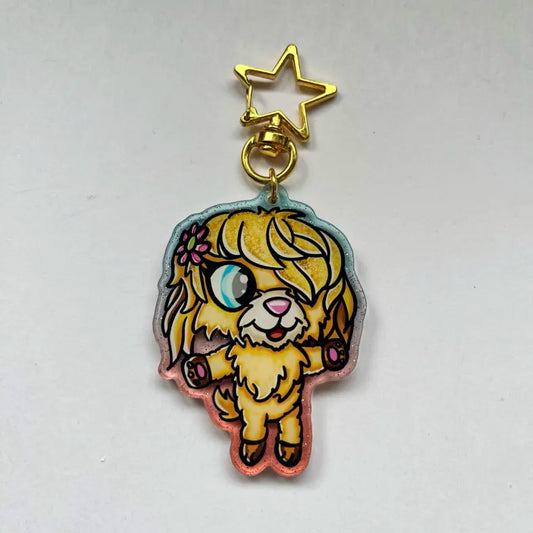 LPS Sequin Dog Keychain 2518