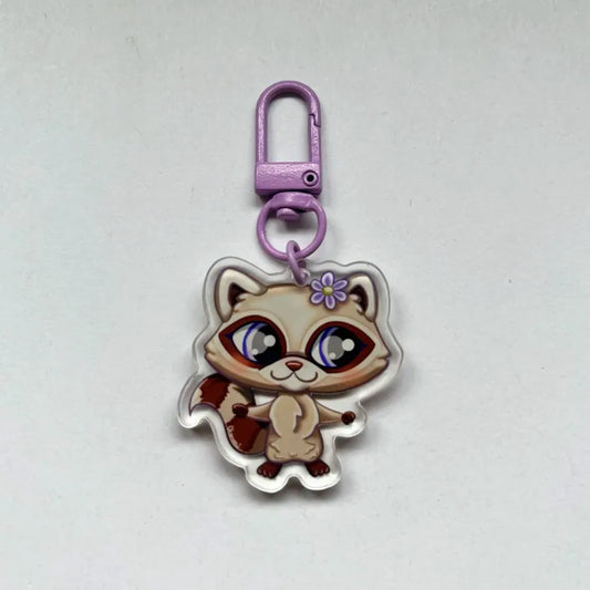 LPS Raccoon Keychain 1348