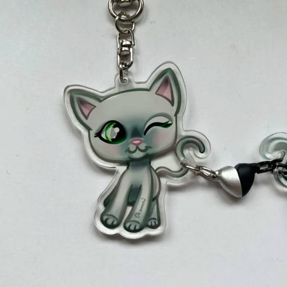 LPS cat keychains 125 & 126