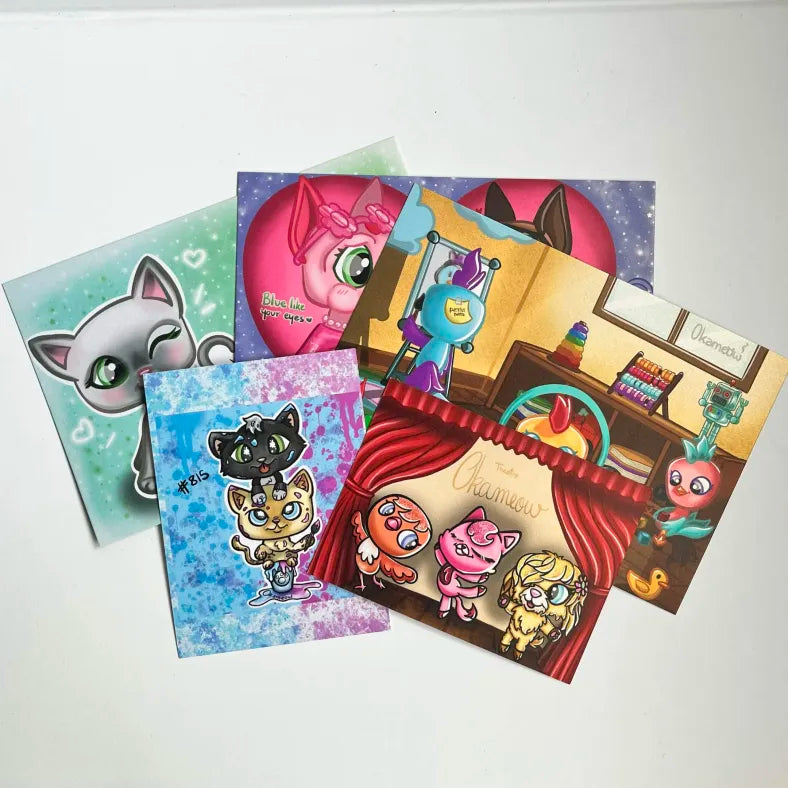 Pack of 5 LPS printed cards