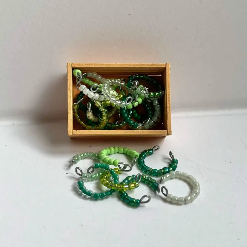 Lot de colliers simples LPS nuances de vert