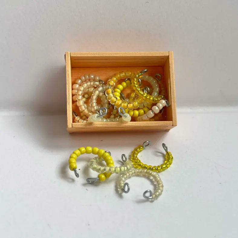 Lot de colliers simples LPS nuances de jaune