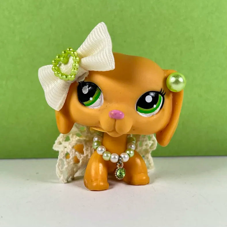 Cream and green LPS outfit
