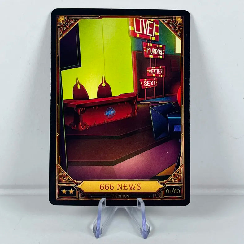 Hazbin Hotel Card 01/60: 666 NEWS