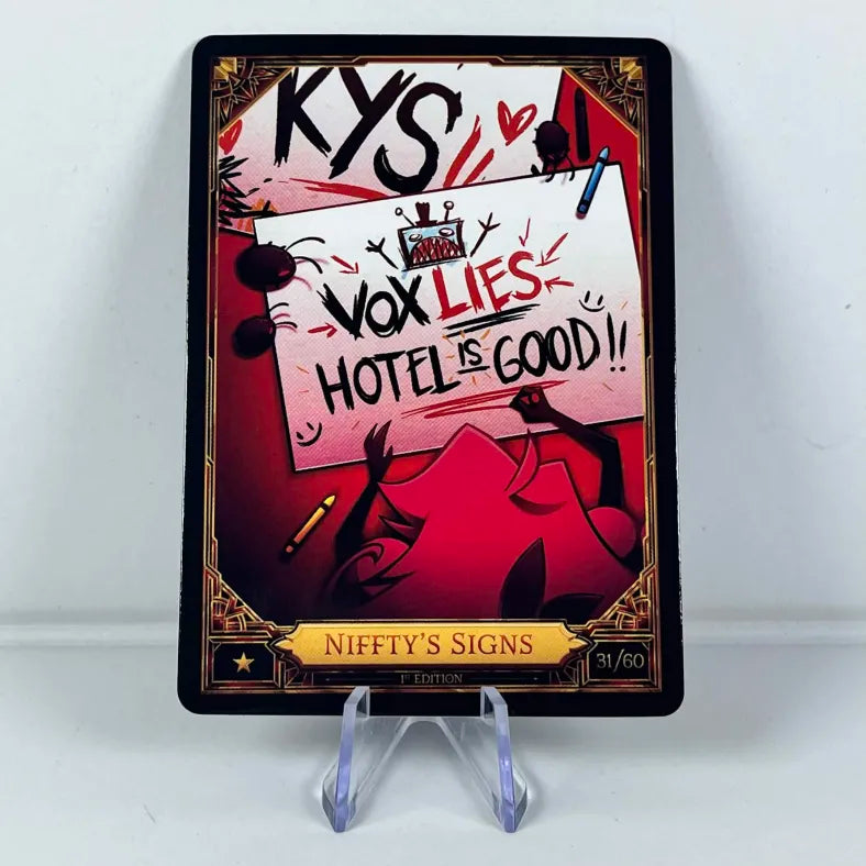 Hazbin Hotel Card 31/60: NIFFTY'S SIGNS