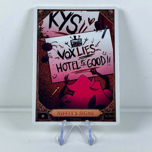 Carte Hazbin Hotel 31/60 : NIFFTY'S SIGNS Foil