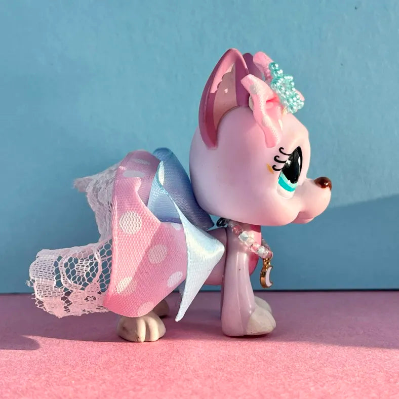 Pink, blue, and white LPS outfit