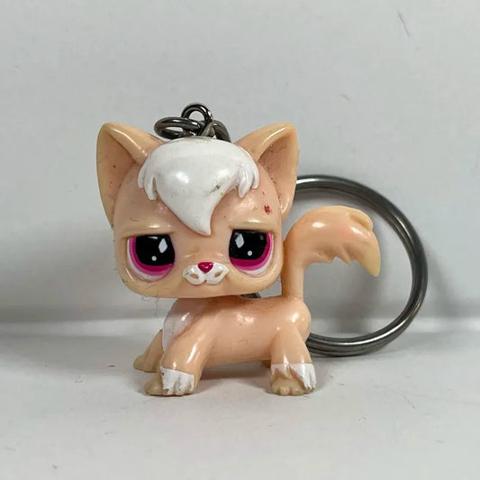 Official LPS Angora Cat Keychain