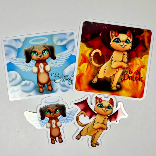 Set of 4 LPS Popular Stickers