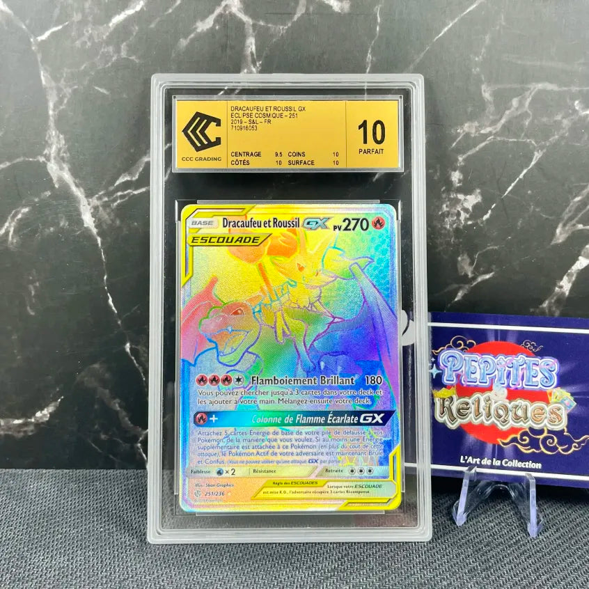 Graded Card Charizard & Braixen GX Tag Team