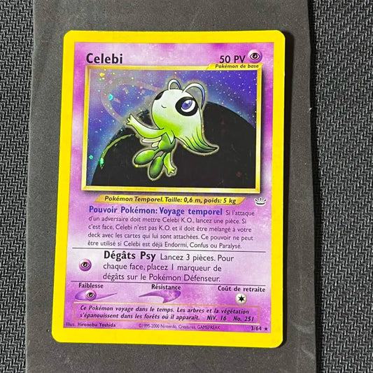 Carte Pokémon Celebi Neo Révélation