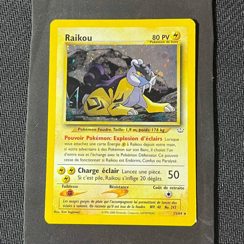 Pokémon Card Raikou Holo Neo Revelation