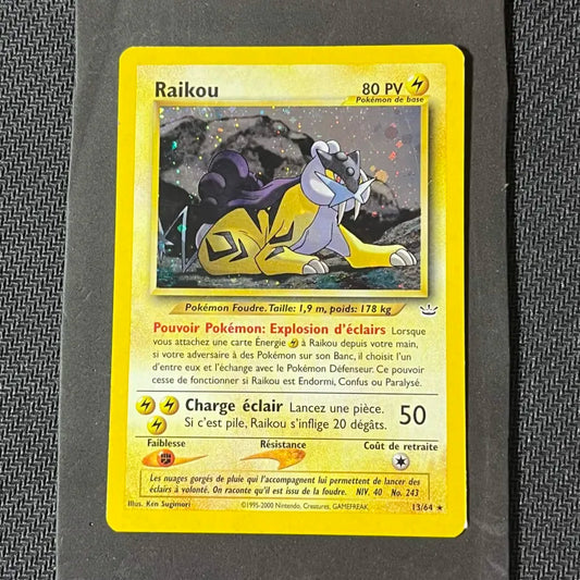 Carte Pokémon Raikou Holo Néo Revelation
