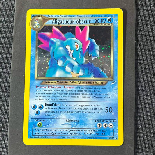 Carte Pokémon Aligatueur obscur Holo rare