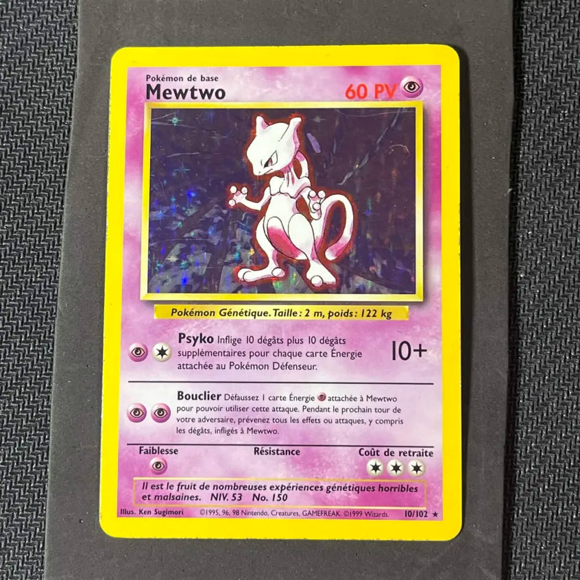 Pokémon Card Mewtwo Holo Base Set