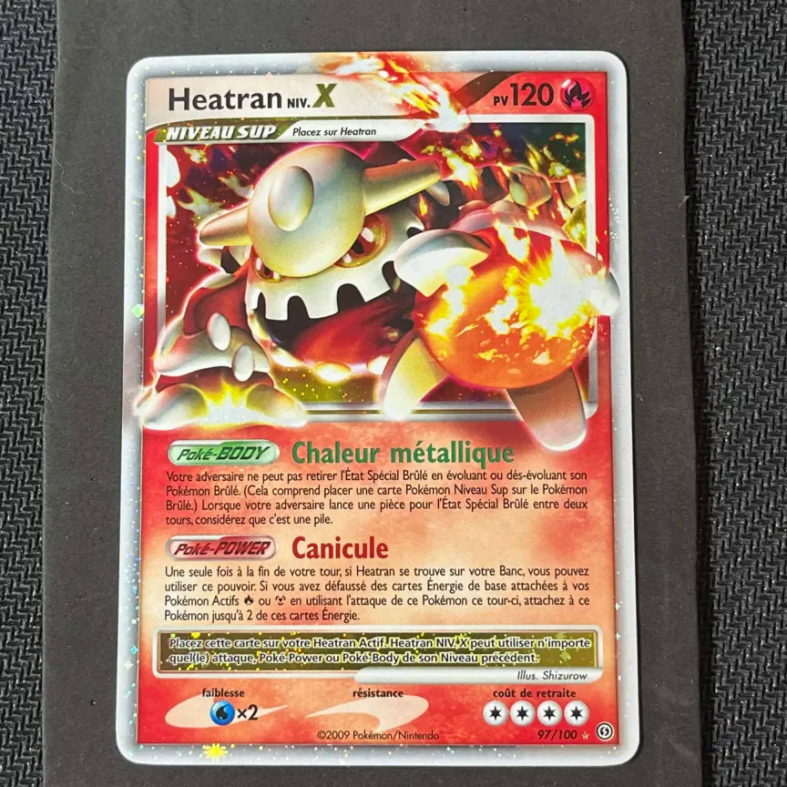 Carte Pokémon Heatran Niv.X Tempête