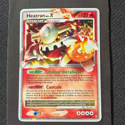 Carte Pokémon Heatran Niv.X Tempête