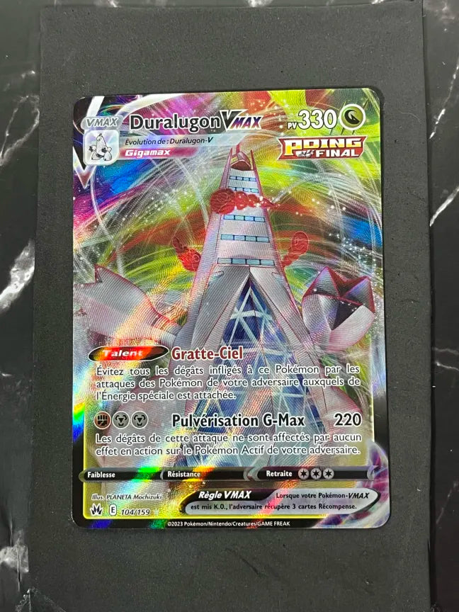 Carte Pokémon Duralugon Vmax  Zénith Suprême