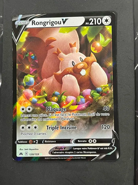 Carte Pokémon Rongrigou V Zénith Suprême